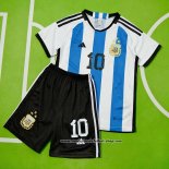 Camiseta 1ª Argentina Jugador Messi 2022 Nino
